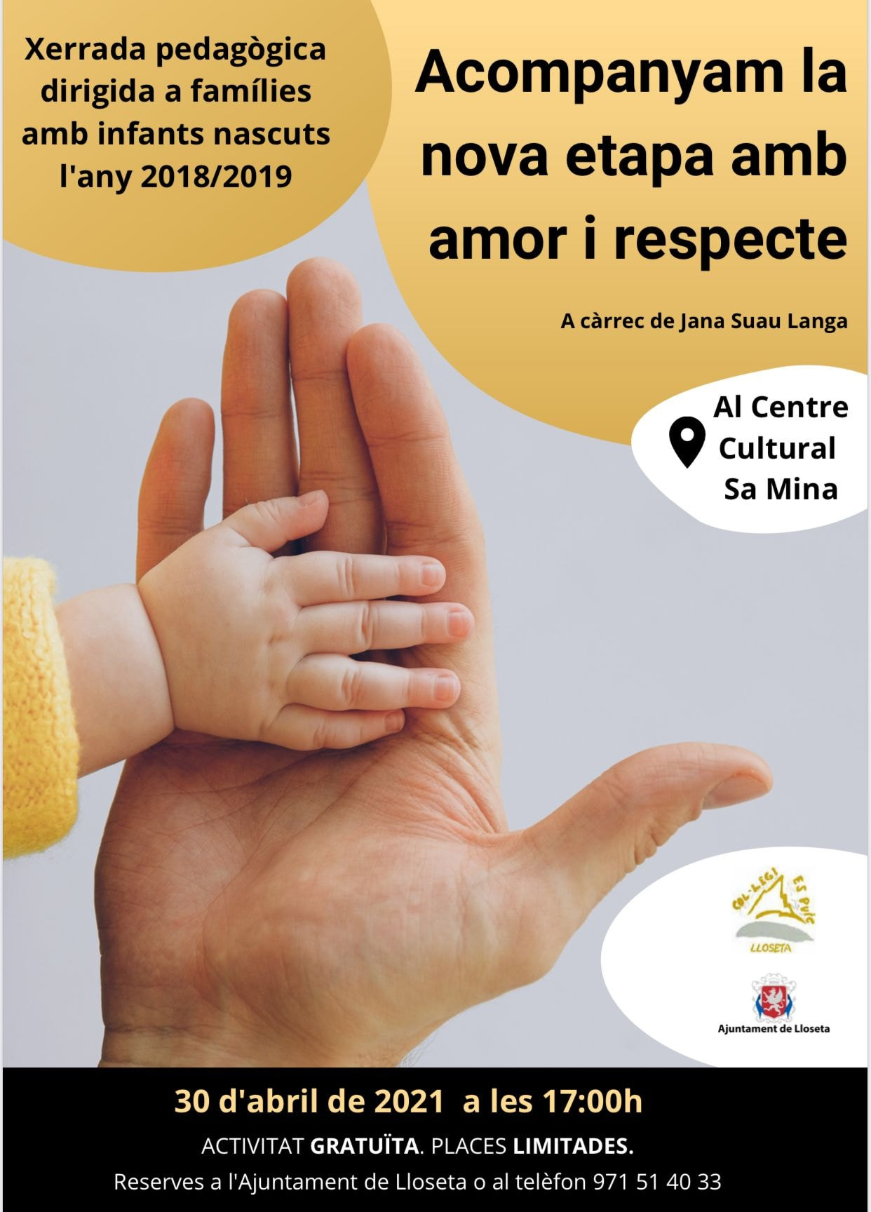 Xerrada pedagògica "Acompanyam la nova etapa amb amor i respecte"