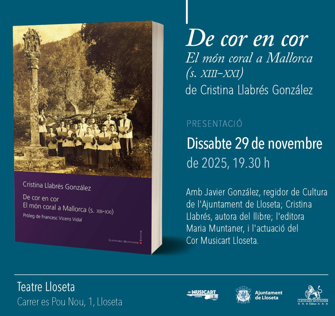Presentació del llibre "De cor en cor. El món coral a Mallorca (s. XIII–XXI)"
