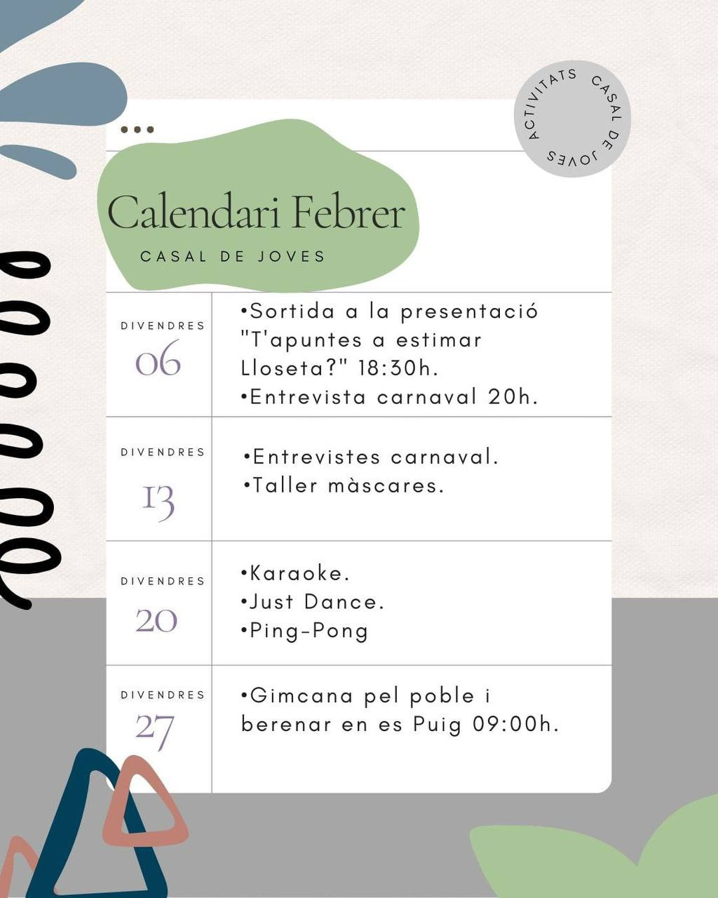 Casal de Joves febrer