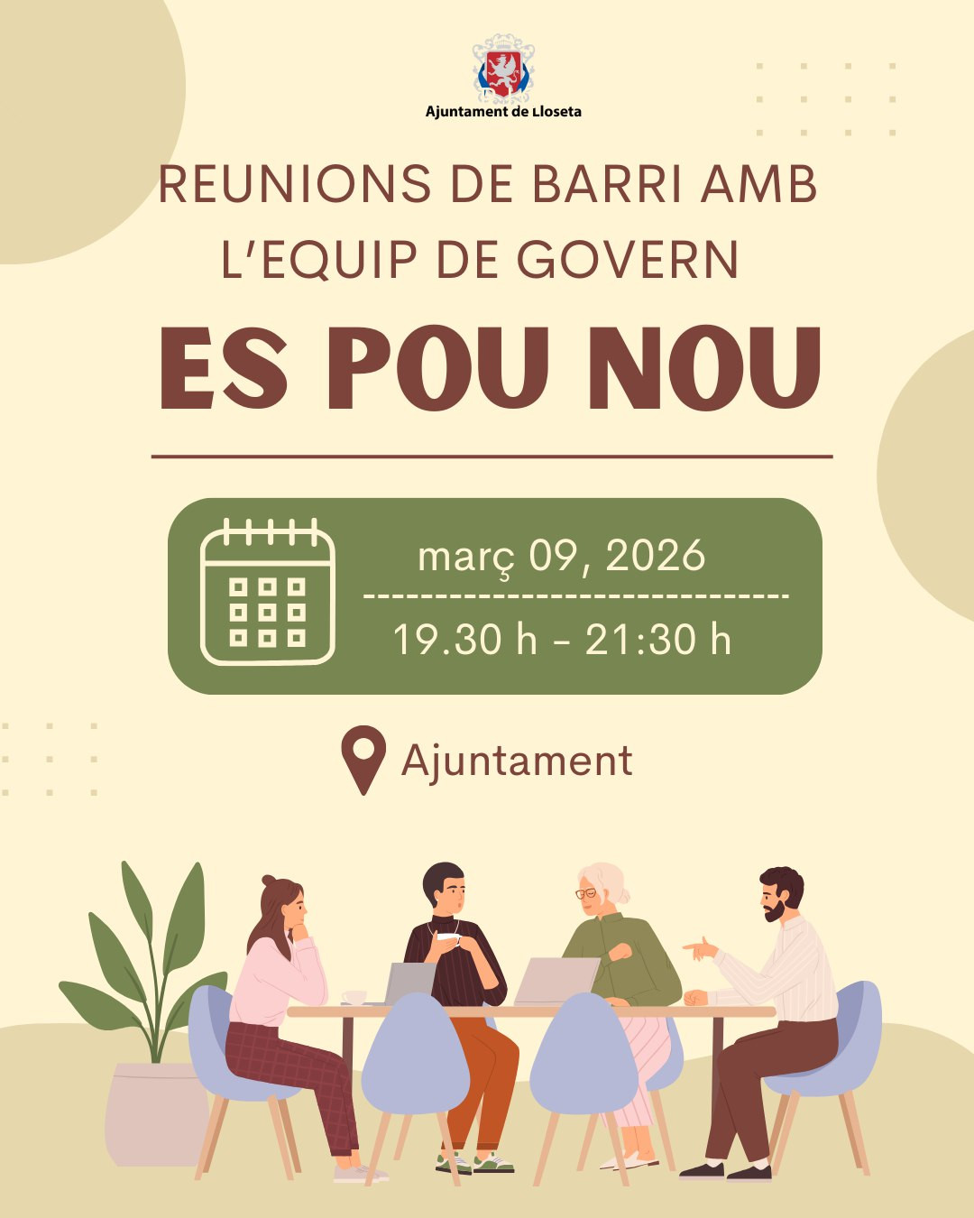 Reunions de barri amb l’equip de govern