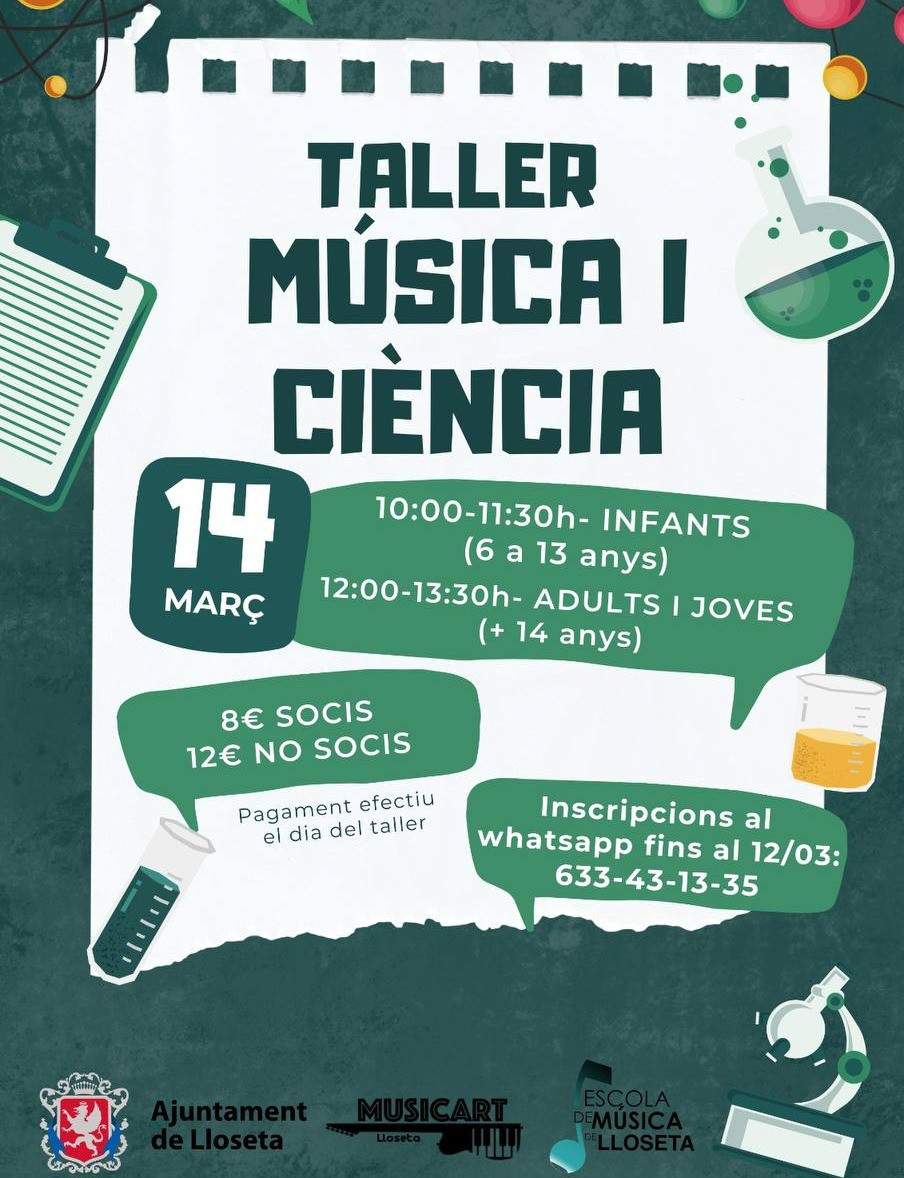 TALLER: MÚSICA I CIÈNCIA