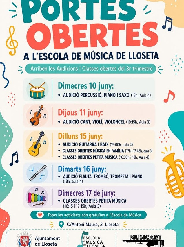 Portes obertes de l’Escola de Música