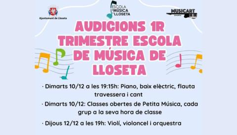 Audicions de l’Escola de Música de Lloseta